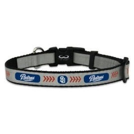 San Diego Padres Pet Collar Reflective Baseball Size Toy Co