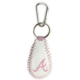 Atlanta Braves Keychain Baseball Pink Co