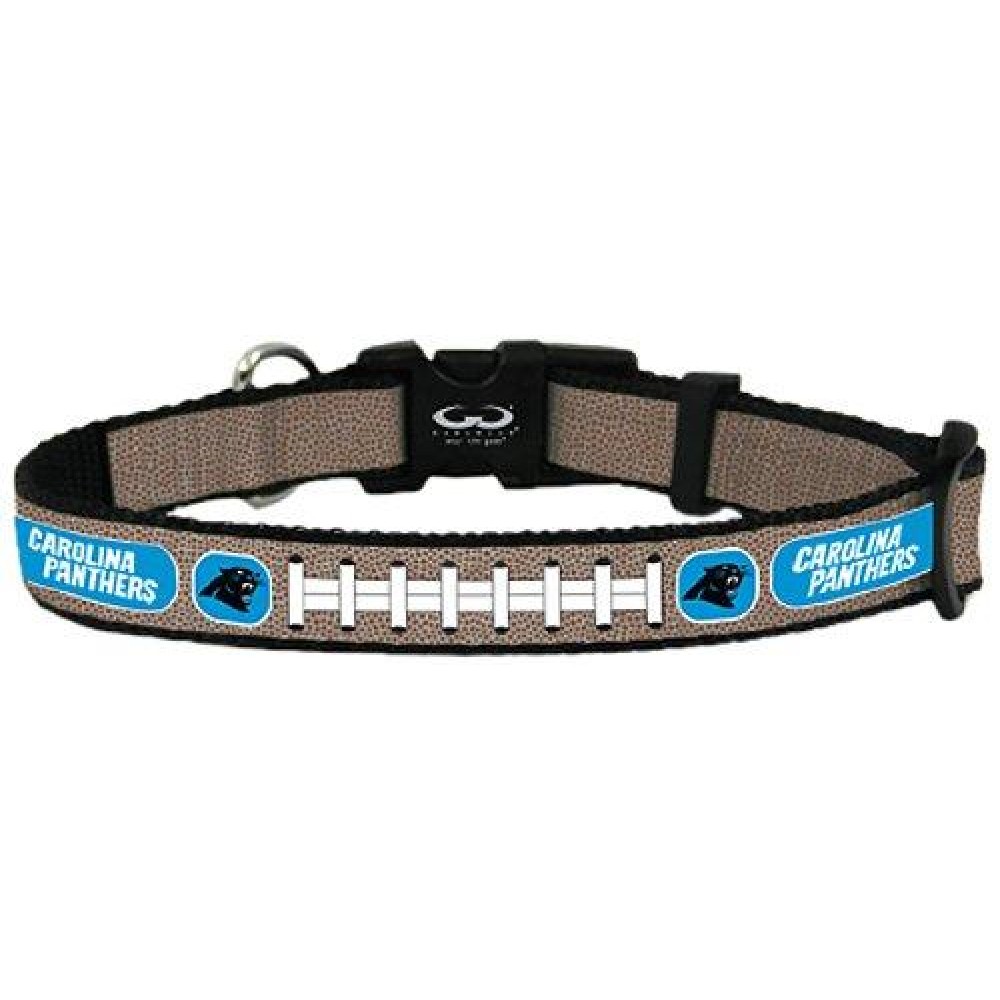 Carolina Panthers Pet Collar Reflective Football Size Small