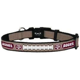 Texas A&M Aggies Pet Collar Reflective Football Size Large Co