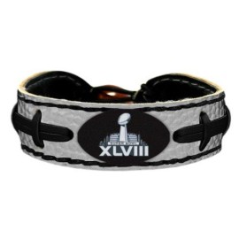 Super Bowl Xlviii Trophy Logo Team Color Nfl Football Bracelet Co