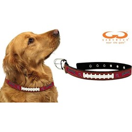 South Carolina Gamecocks Pet Collar Classic Football Leather Size Small