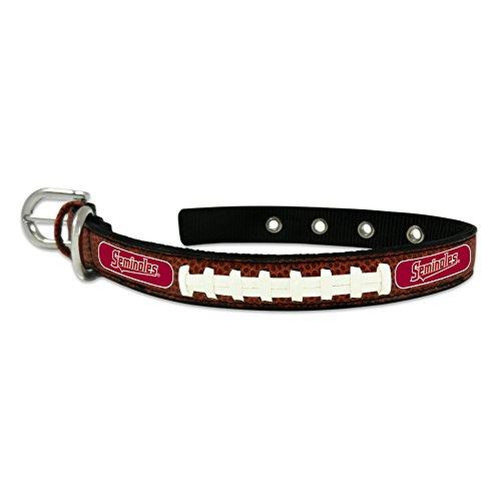 Florida State Seminoles Pet Collar Classic Leather Size Small Co