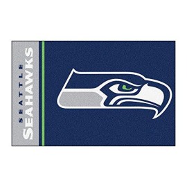 Seattle Seahawks Rug - Starter Style, Logo Design - Special Order