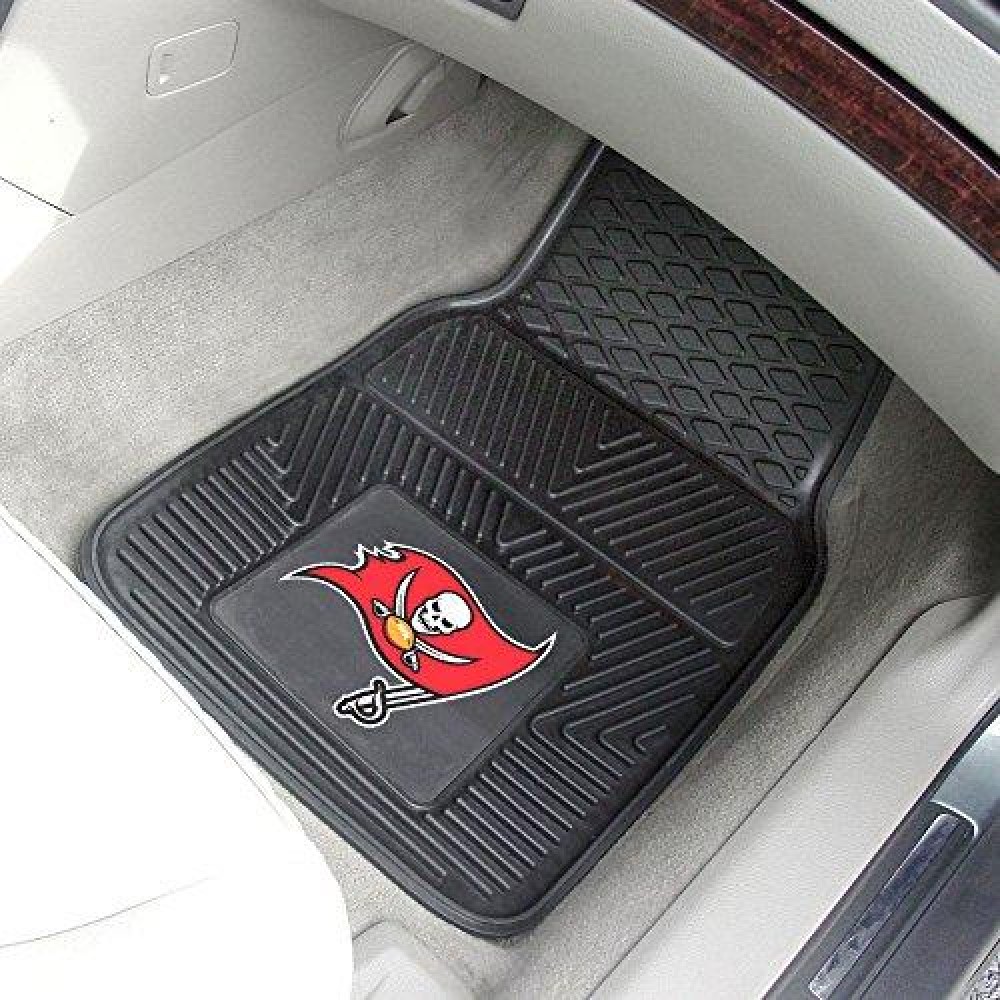 Tampa Bay Buccaneers Car Mats Heavy Duty 2 Piece Vinyl