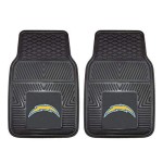 Los Angeles Chargers Car Mats Heavy Duty 2 Piece Vinyl