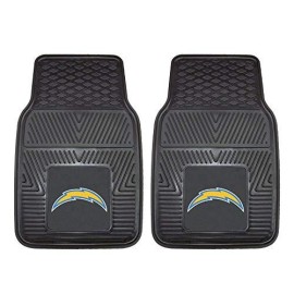 Los Angeles Chargers Car Mats Heavy Duty 2 Piece Vinyl