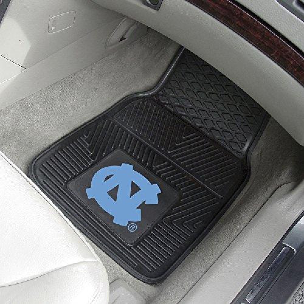 North Carolina Tar Heels Heavy Duty 2-Piece Vinyl Car Mats