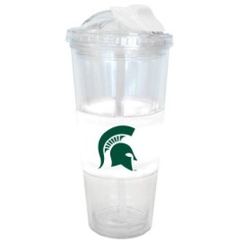 Michigan State Spartans Tumbler No Spill Straw Style