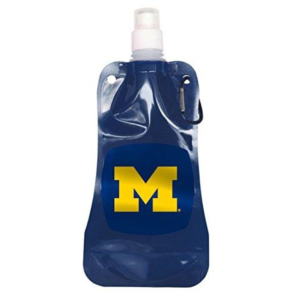 Michigan Wolverines Water Bottle 16Oz Foldable Co