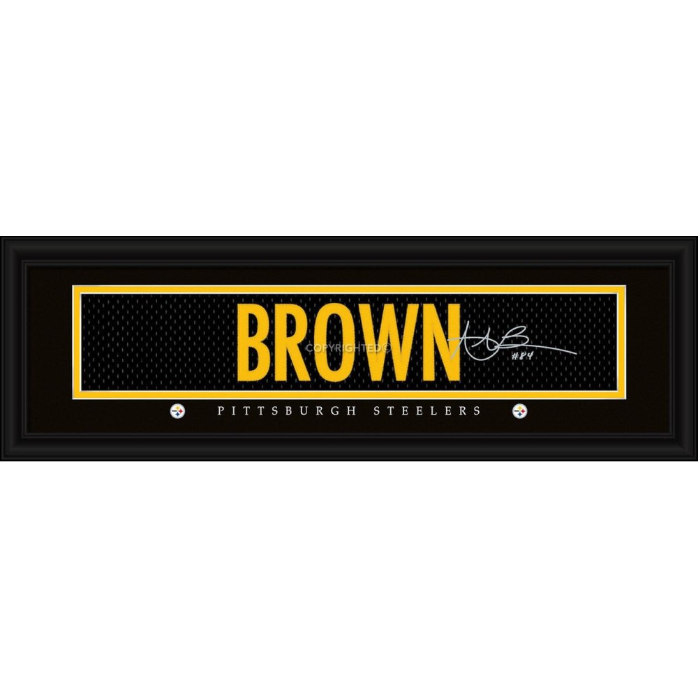 Pittsburgh Steelers Antonio Brown Print - Signature 8