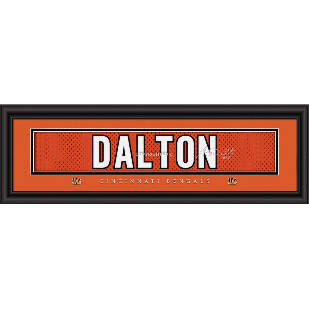 Cincinnati Bengals Andy Dalton Print - Signature 8