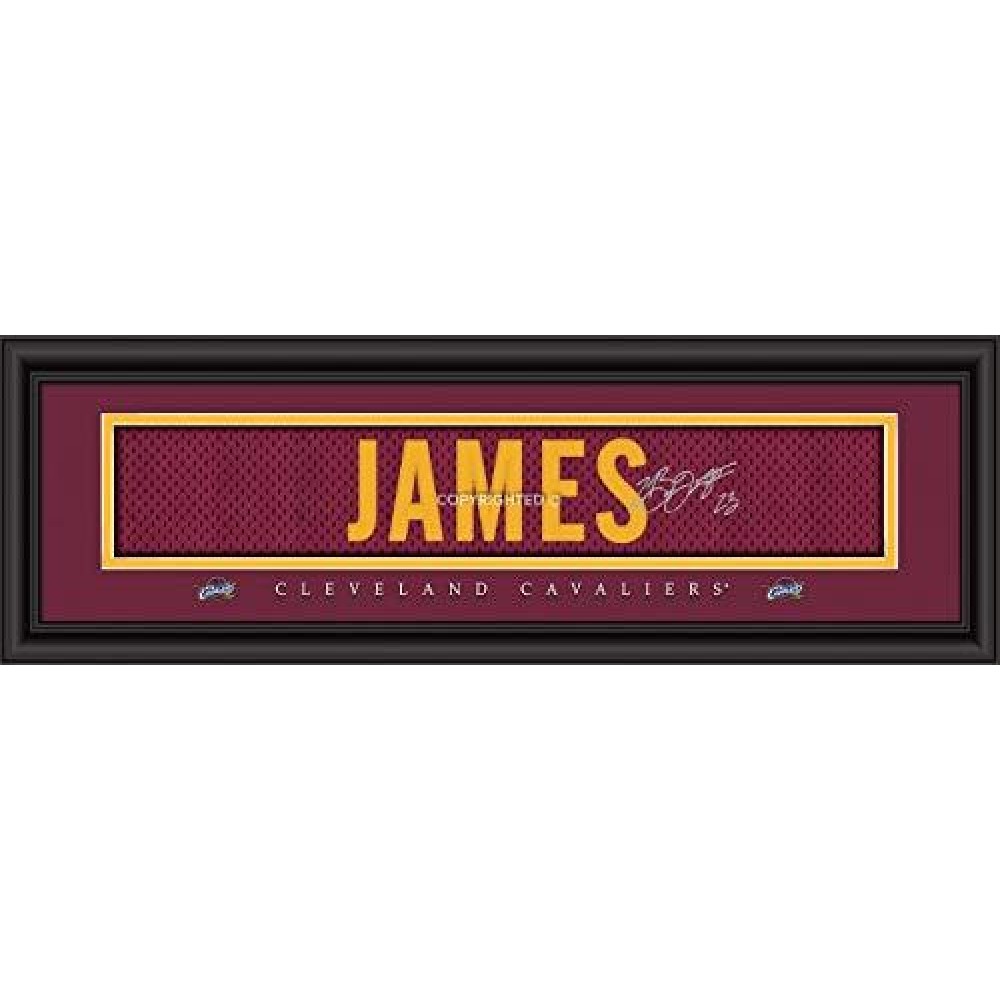 Cleveland Cavaliers Print 8X24 Signature Style Lebron James