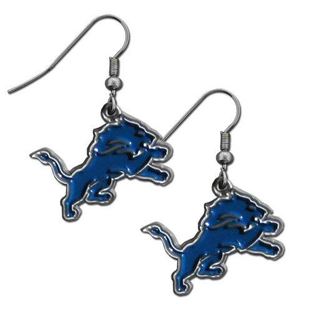 Detroit Lions Earrings Dangle Style