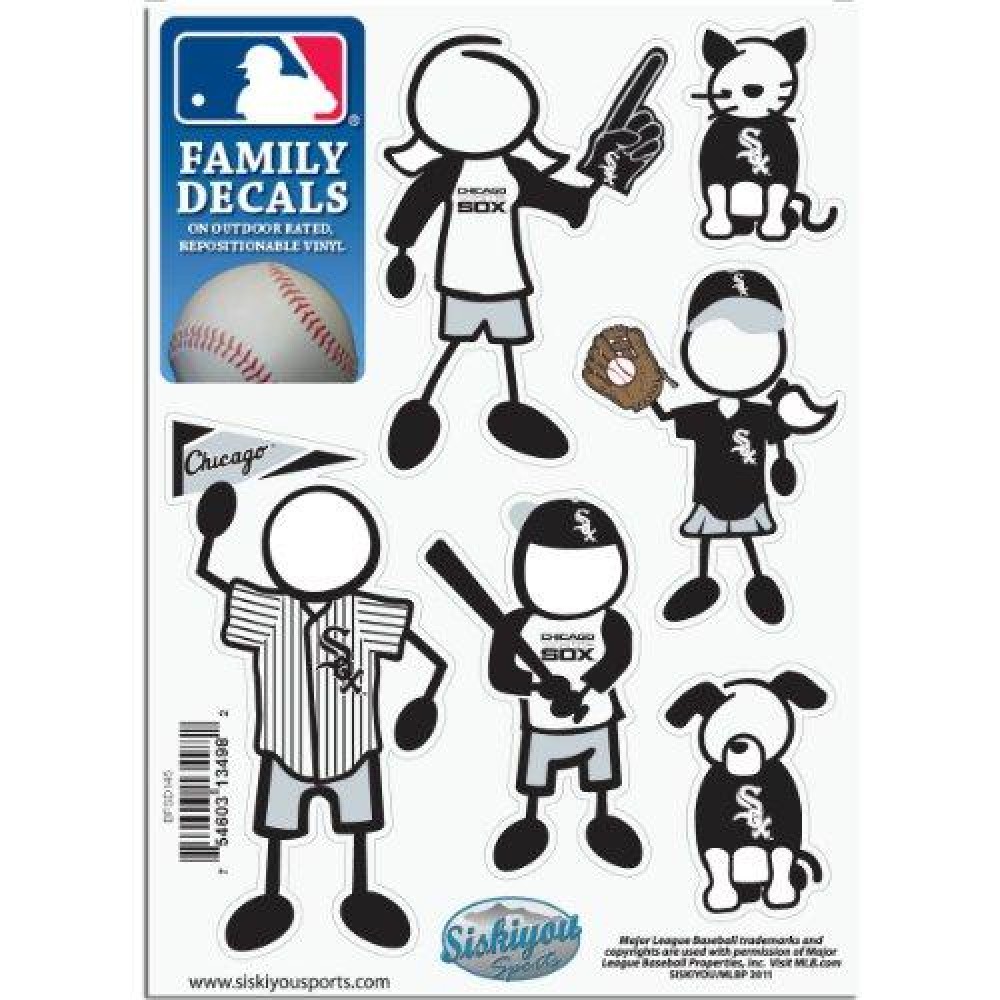 Chicago White Sox Decal 5X7 Family Sheet