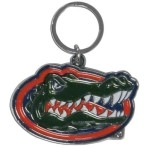 Florida Gators Chrome Logo Cut Keychain