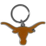 Texas Longhorns Chrome Logo Cut Keychain