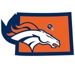 Denver Broncos Decal Home State Pride
