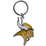 Minnesota Vikings Chrome Logo Cut Keychain