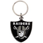 Las Vegas Raiders Chrome Logo Cut Keychain