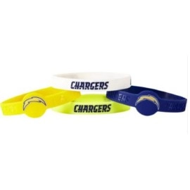 Los Angeles Chargers Bracelets 4 Pack Silicone