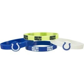 Indianapolis Colts Bracelets 4 Pack Silicone Alternate Design