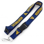 West Virginia Mountaineers Lanyard Blue