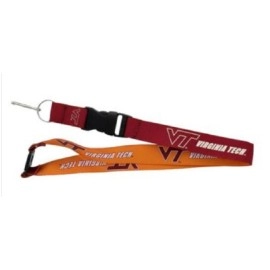 Virginia Tech Hokies Lanyard Reversible Red/Orange