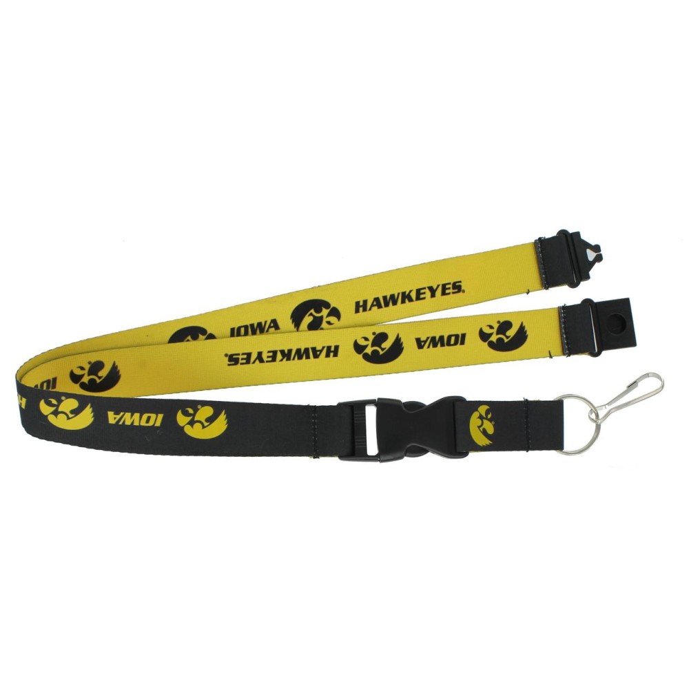 Iowa Hawkeyes Lanyard Reversible