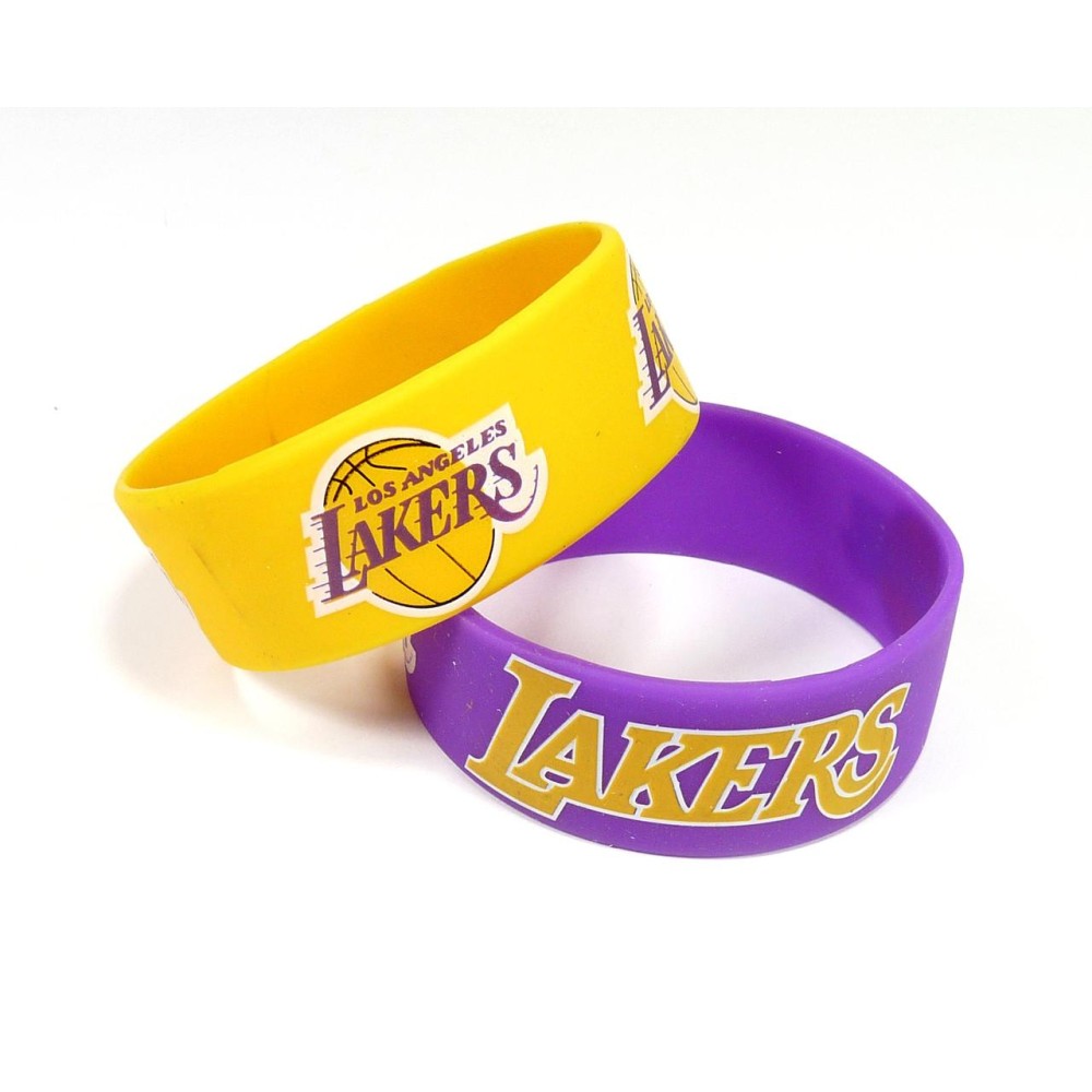 Los Angeles Lakers Bracelets 2 Pack Wide