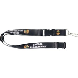 Chicago Blackhawks Lanyard Black