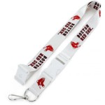 Boston Red Sox Lanyard White