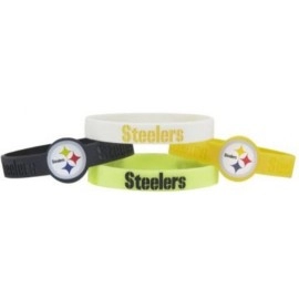 Pittsburgh Steelers Bracelets 4 Pack Silicone