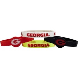 Georgia Bulldogs Bracelets - 4 Pack Silicone - Special Order