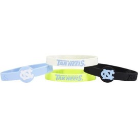 North Carolina Tar Heels Bracelets - 4 Pack Silicone - Special Order