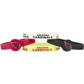 Arizona Cardinals Bracelets - 4 Pack Silicone - Special Order