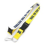 Michigan Wolverines Lanyard Breakaway Style Slogan Design