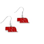 Nebraska Cornhuskers Earrings State Design - Special Order