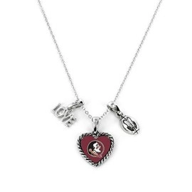 Florida State Seminoles Necklace Charmed Sport Love Football - Special Order