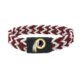 Washington Redskins Bracelet Braided Maroon And White