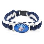 Oklahoma City Thunder Bracelet Braided Blue And White - Special Order