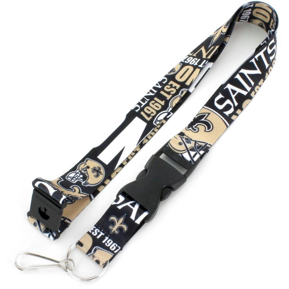 New Orleans Saints Lanyard Breakaway Style Dynamic Design