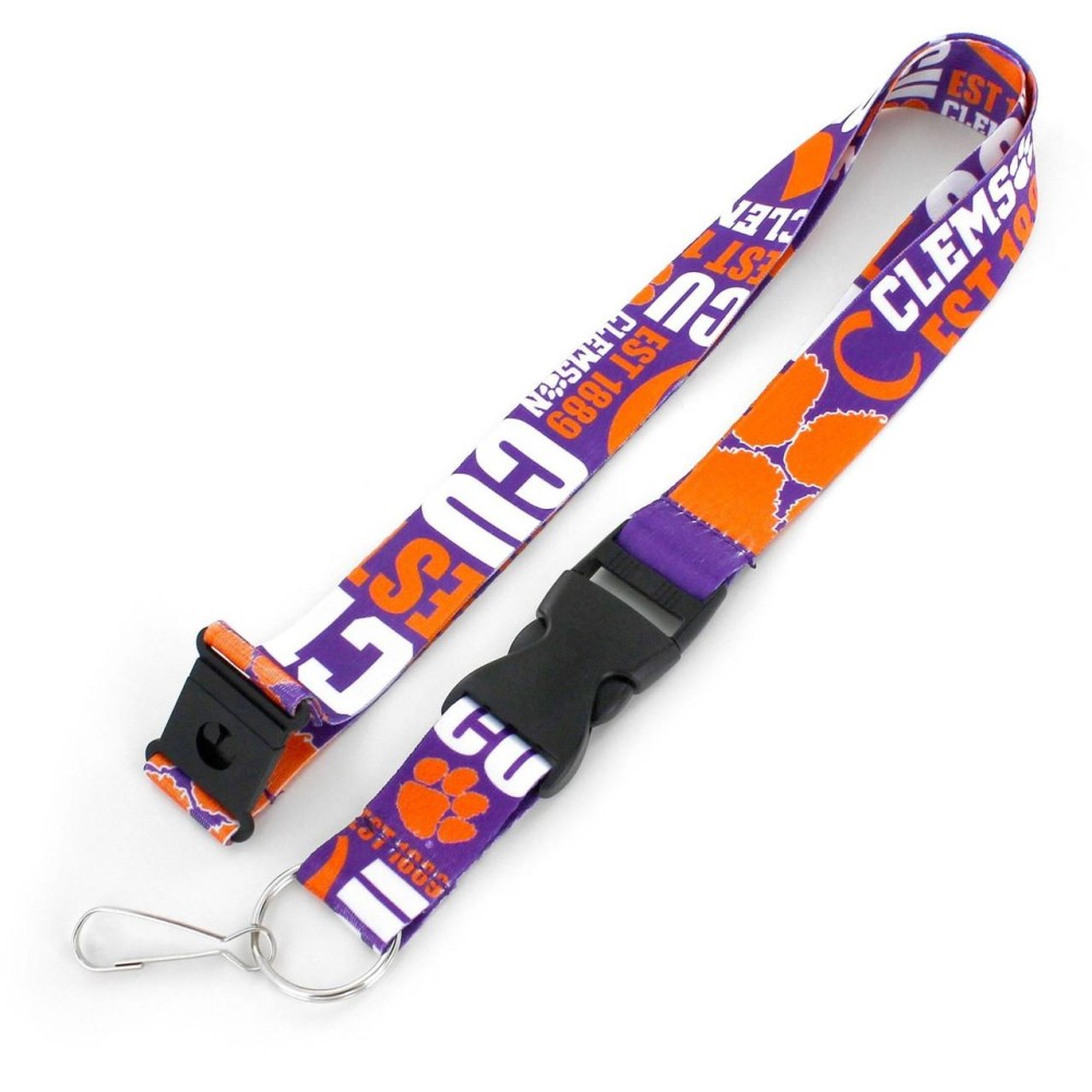 Clemson Tigers Lanyard Breakaway Style Dynamic Design