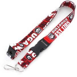 Georgia Bulldogs Lanyard Breakaway Style Dynamic Design