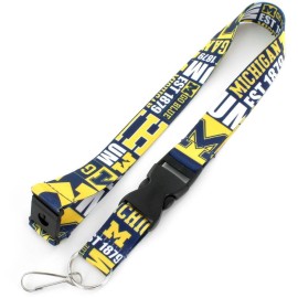 Michigan Wolverines Lanyard Breakaway Style Dynamic Design