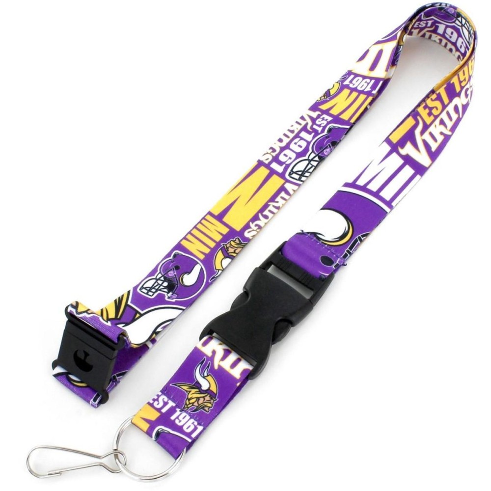 Minnesota Vikings Lanyard Breakaway Style Dynamic Design