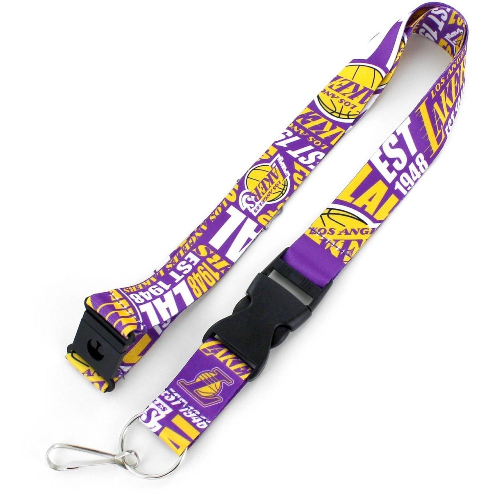 Los Angeles Lakers Lanyard Breakaway Style Dynamic Design Special Order