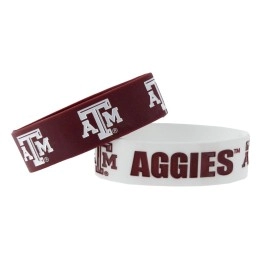 Texas A&M Aggies Bracelets - 2 Pack Wide - Special Order