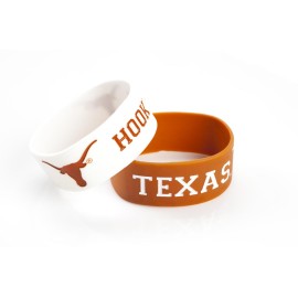 Texas Longhorns Bracelets - 2 Pack Wide