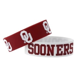 Oklahoma Sooners Bracelets - 2 Pack Wide